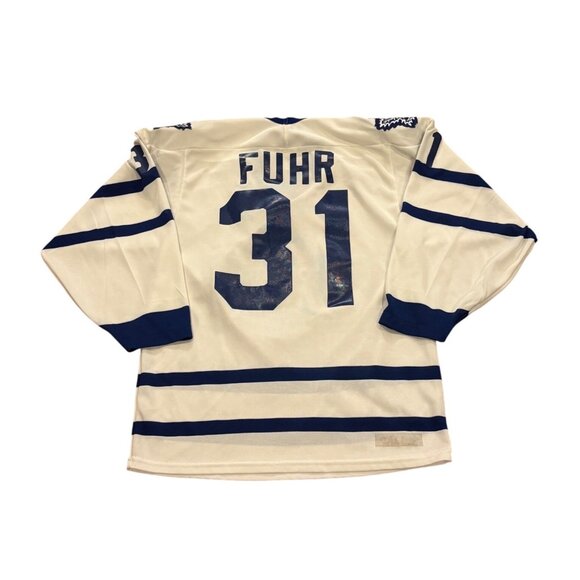 Rare Vintage 90's CCM Toronto Maple Leafs Grant Fuhr #31 NHL Hockey Jersey Small - Picture 1 of 7